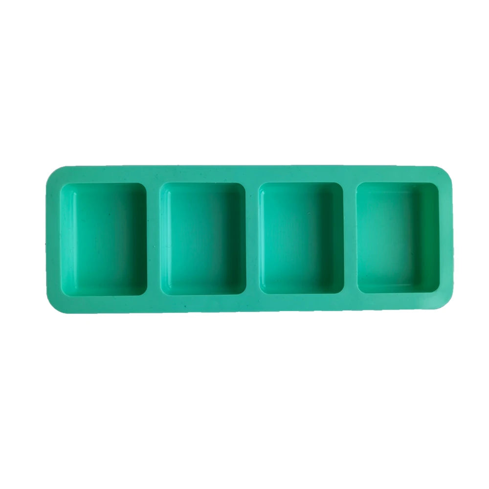 Molde de silicona 4 cavidades cuadrado | Aura Natural