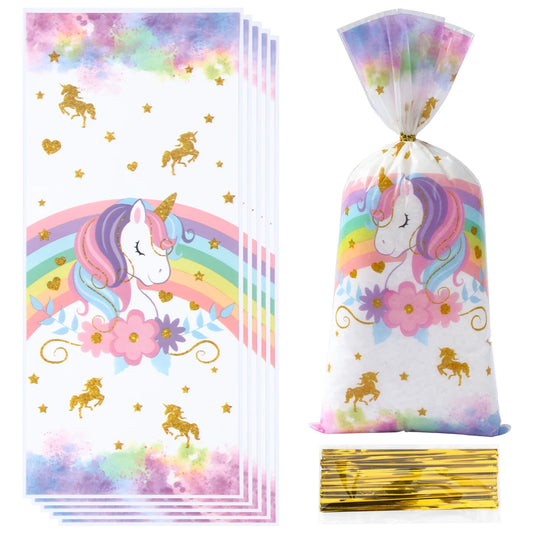 Bolsitas de Dulces Temáticas de Unicornio (25/50/100Pcs) 🦄✨
