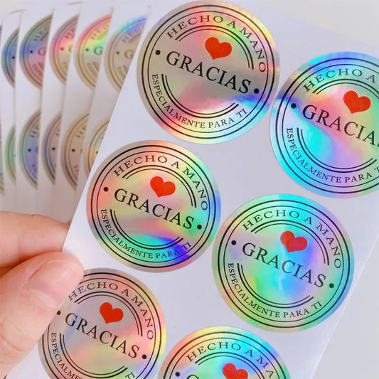 Stickers reflectivos "Gracias"