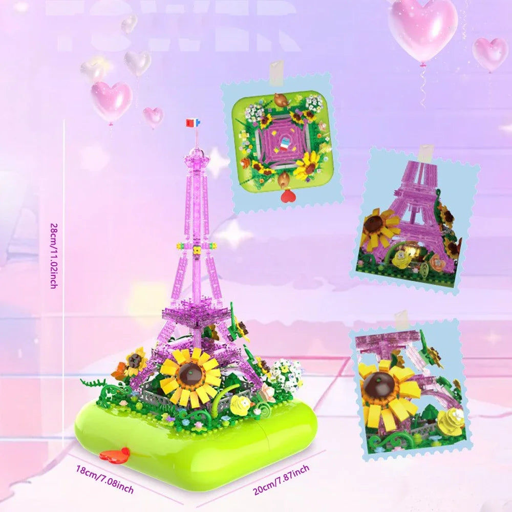 Mini Bloques de Construcción de la Torre Eiffel y escenarios de Francia 🏗️
