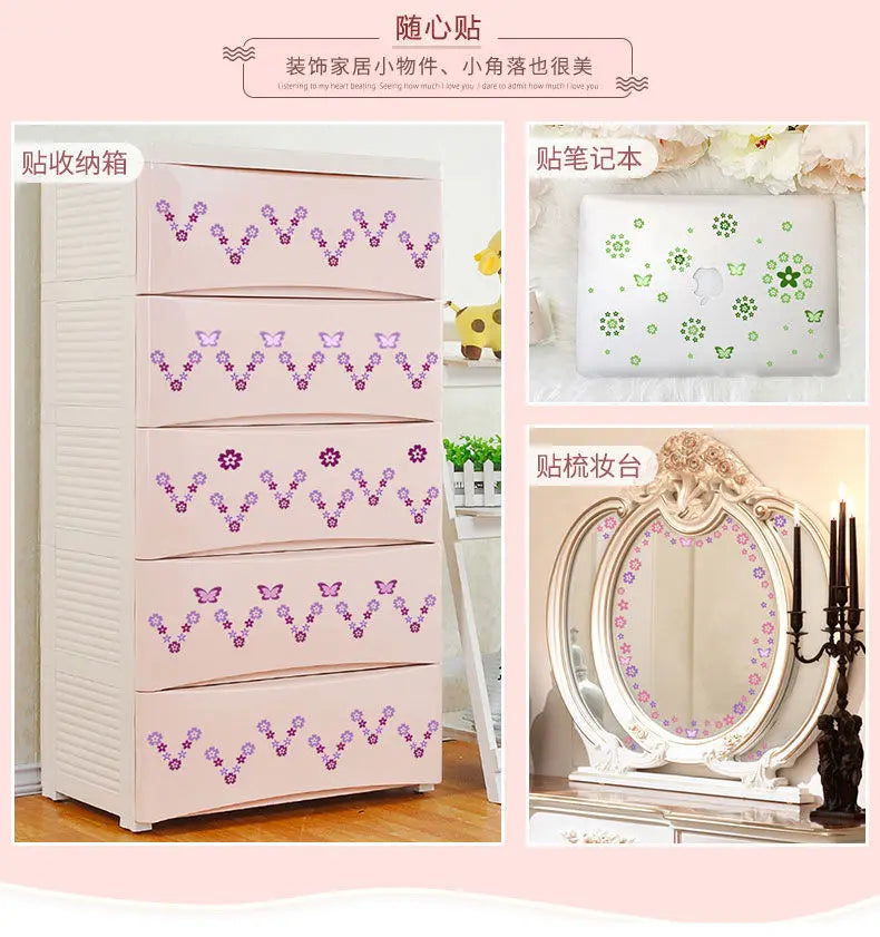 Vinilos de Sakura para Pared - 108 Pcs