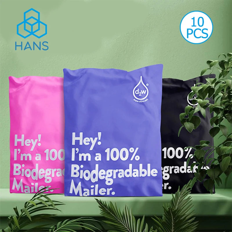 10Pcs Bolsas de Envío Biodegradables D2W 🌱📦