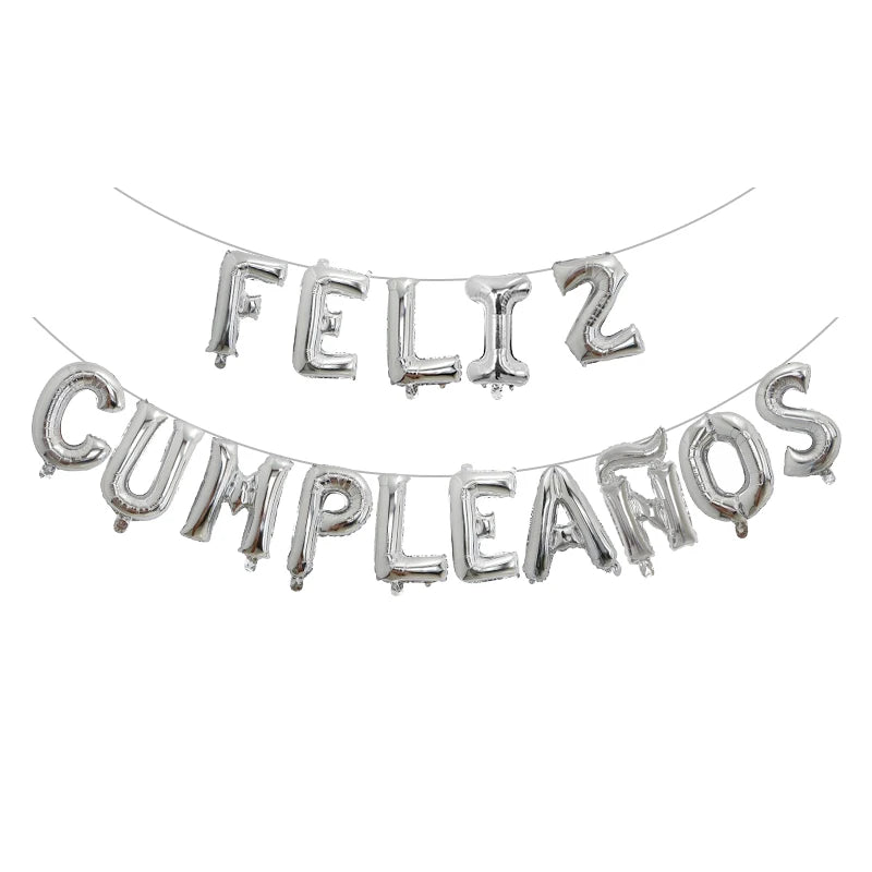 Globos Letras "Feliz Cumpleaños"