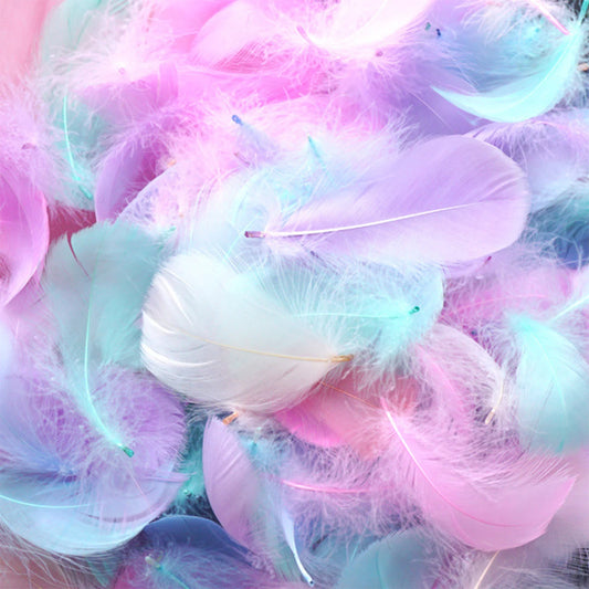 100Pcs Plumas de Colores para Manualidades y Decoración 🪶🎨