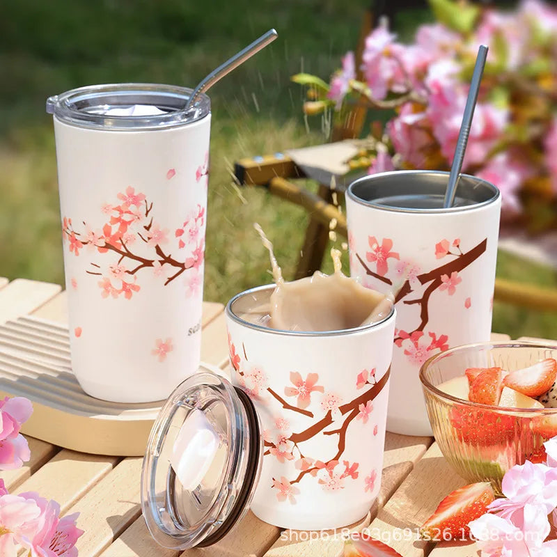 Termo Sakura en Acero Inoxidable 🌸☕