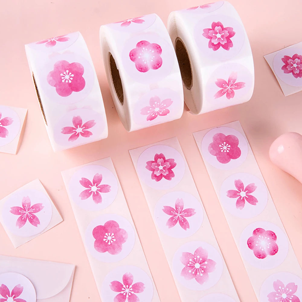 500 Stickers de Flor de Cerezo Sakura 🌸