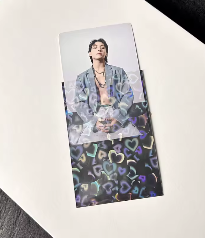 Fundas Photocard Kpop con Corazones Multicolor
