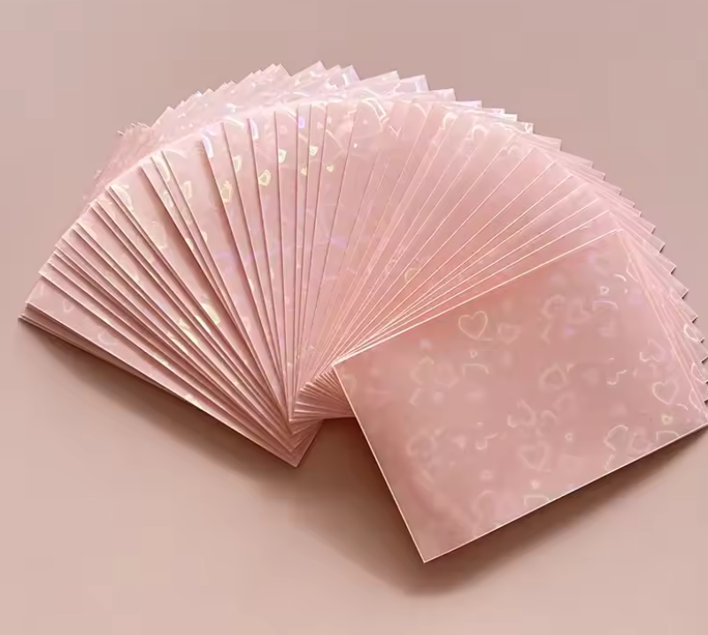 Fundas Photocard Kpop con Corazones Multicolor