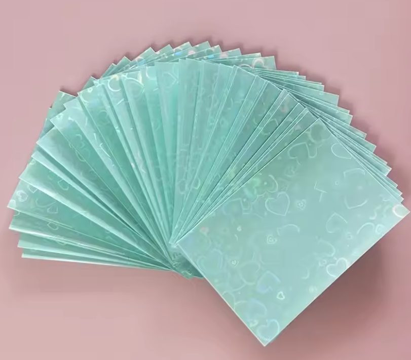 Fundas Photocard Kpop con Corazones Multicolor