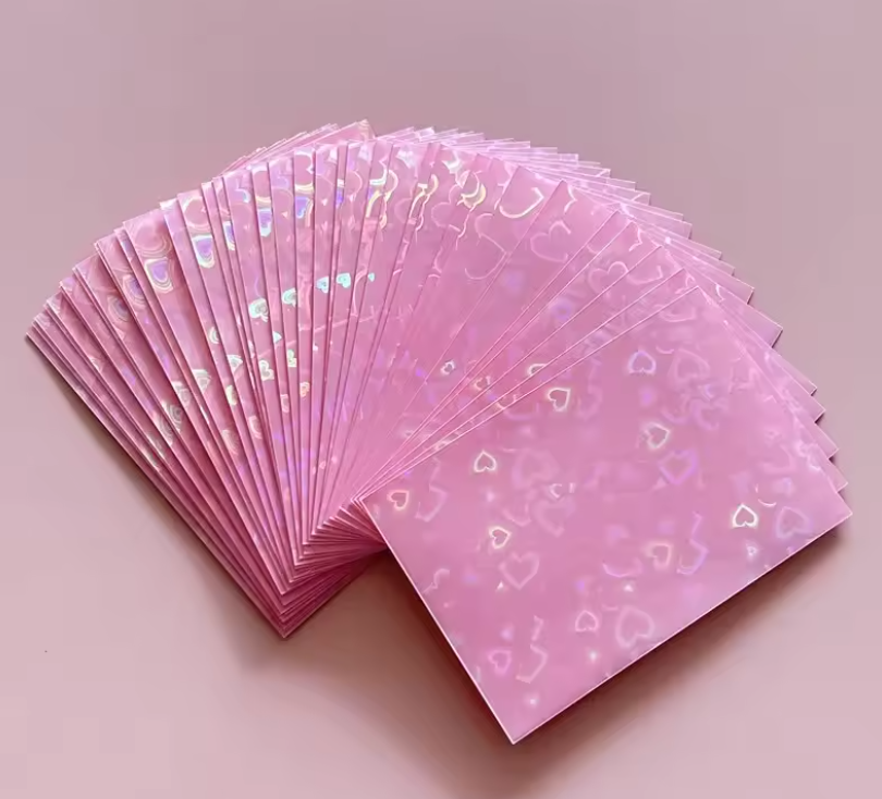 Fundas Photocard Kpop con Corazones Multicolor