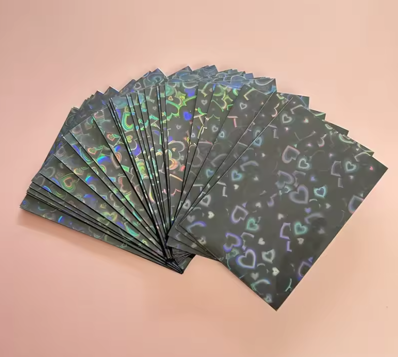 Fundas Photocard Kpop con Corazones Multicolor