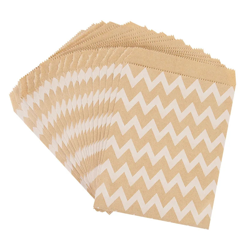 25/50Pcs Bolsas de Papel Kraft 🤎