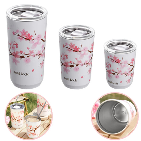 Termo Sakura en Acero Inoxidable 🌸☕