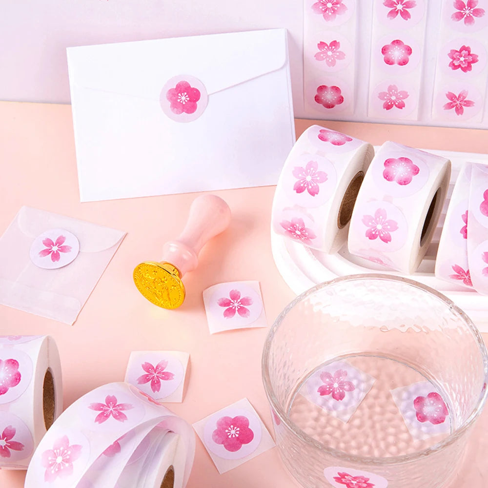 500 Stickers de Flor de Cerezo Sakura 🌸