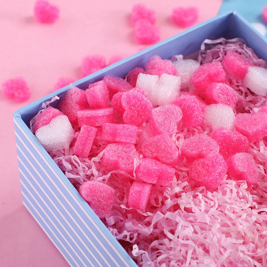 50Pcs Relleno de Caja con Corazones y Espuma 💖🎁