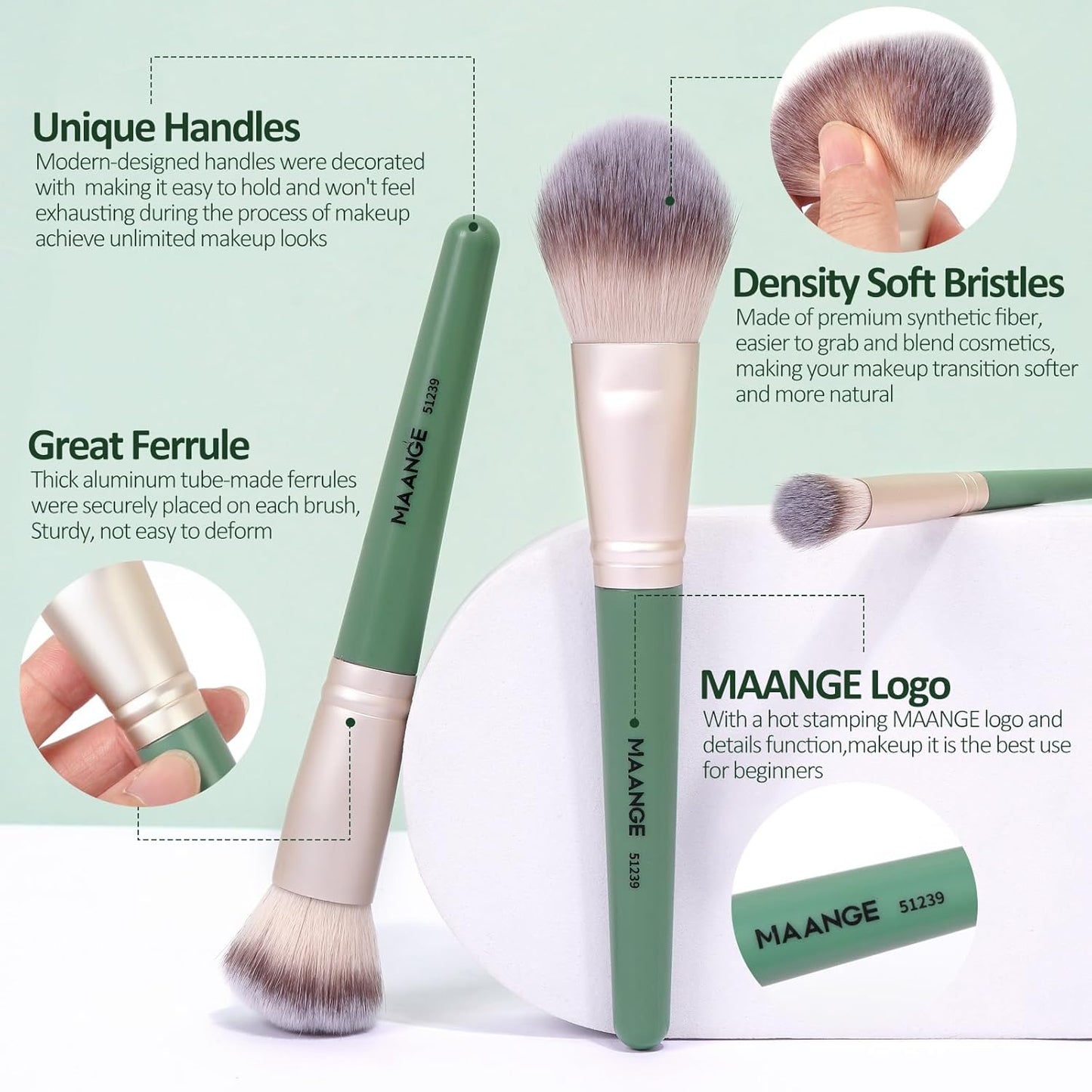 Set Brochas Maquillaje (x34 Piezas)