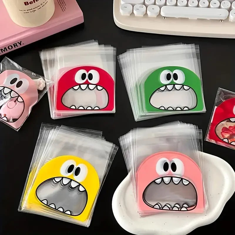 50pcs Bolsas Autoadhesivas para Dulces y Snacks (10x10cm) 🍭🍬