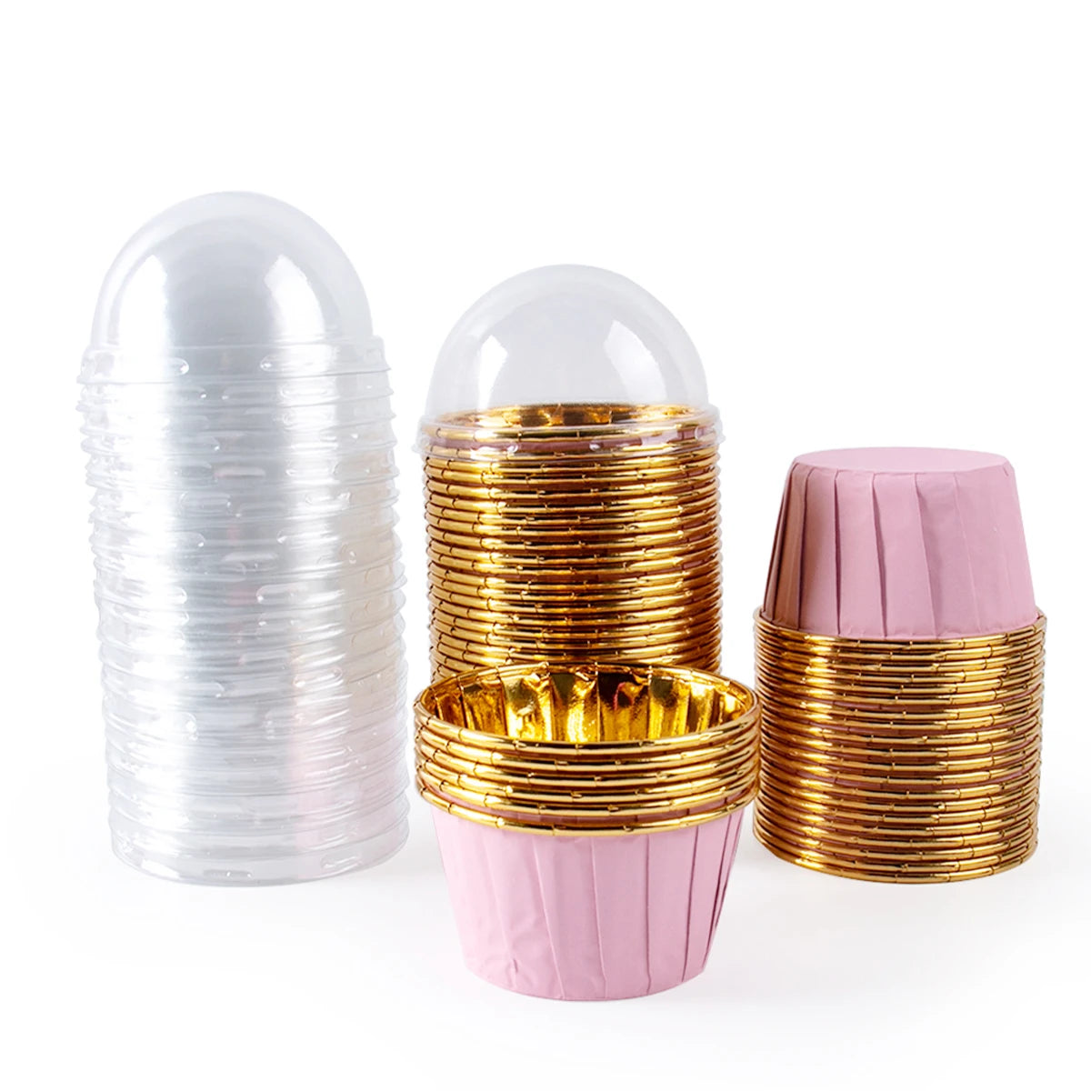 🧁✨ Set de 25/50 Moldes para Cupcakes