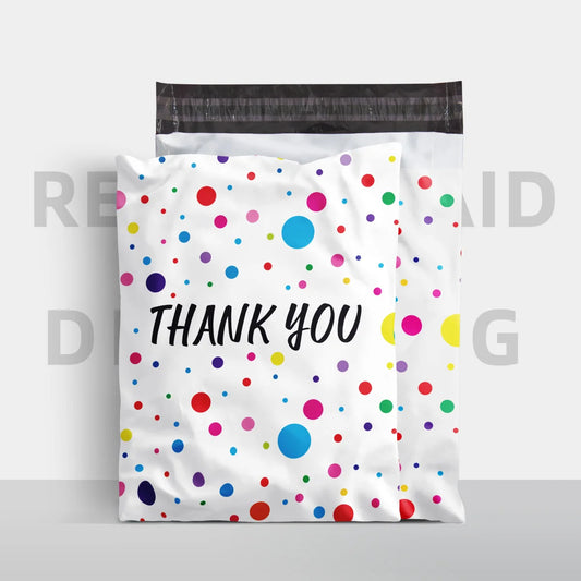 50Pcs Bolsas de Mensajería "THANK YOU" 📦✨
