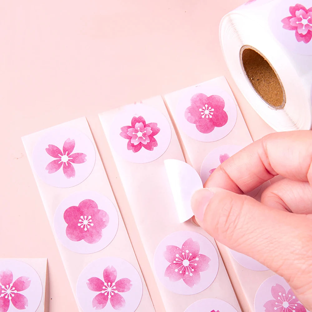 500 Stickers de Flor de Cerezo Sakura 🌸