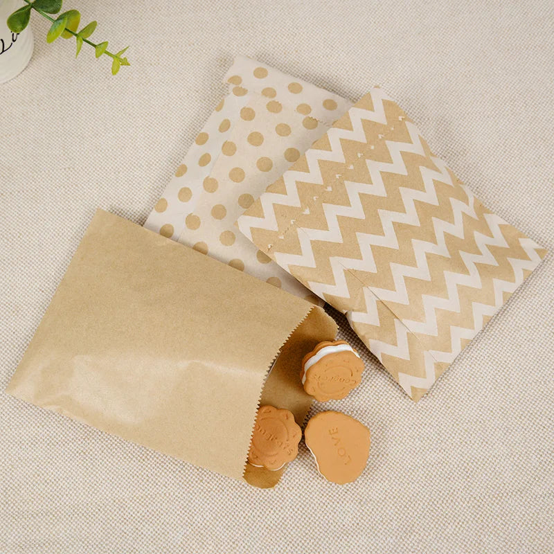 25/50Pcs Bolsas de Papel Kraft 🤎