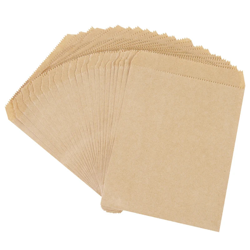 25/50Pcs Bolsas de Papel Kraft 🤎