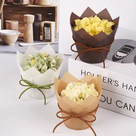 Set 50 Moldes papel Tulipán para Cupcakes 🧁🌷