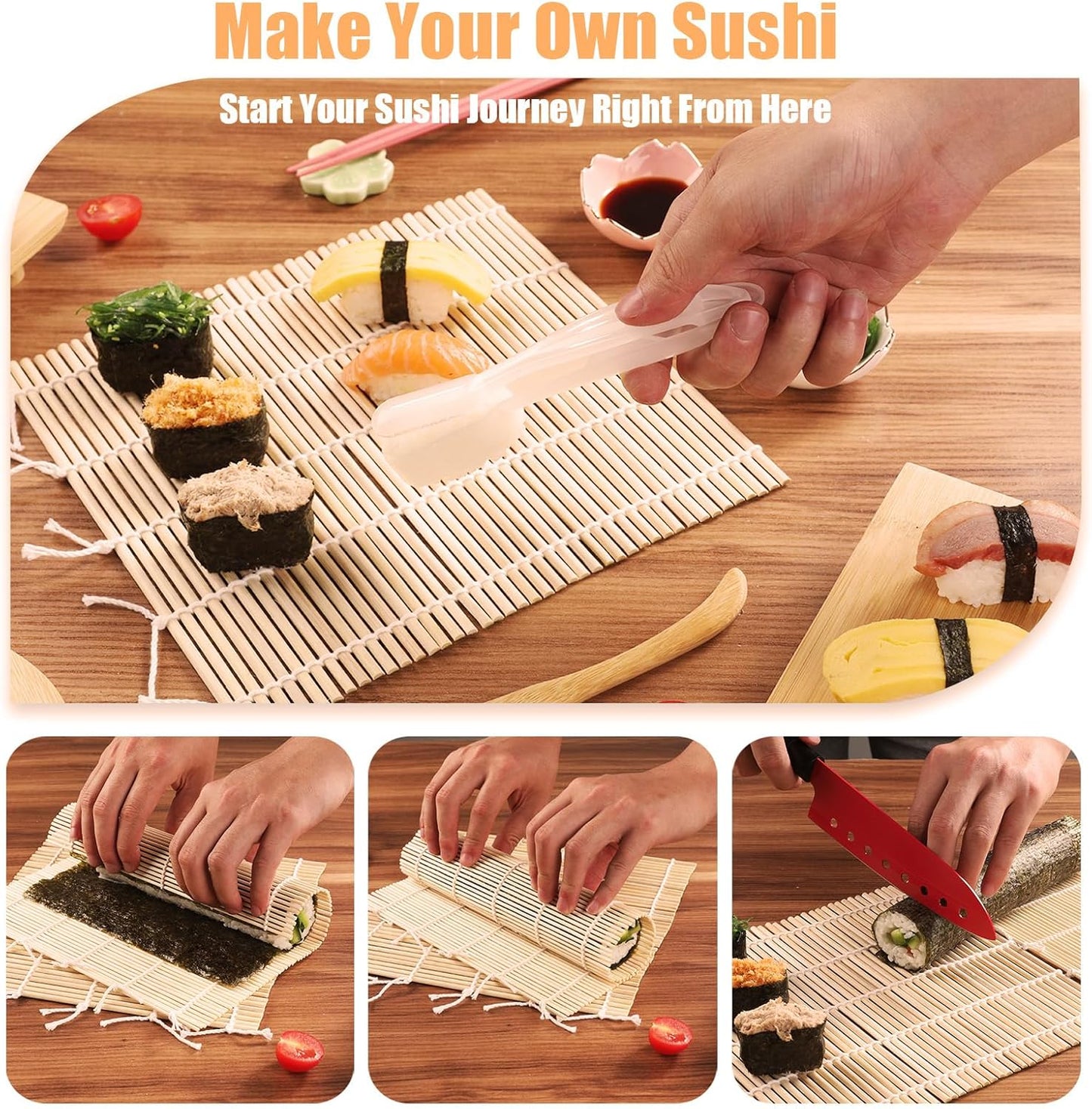 Kit Fabricacion Sushi Japones Sakura 🍣🍥🌸