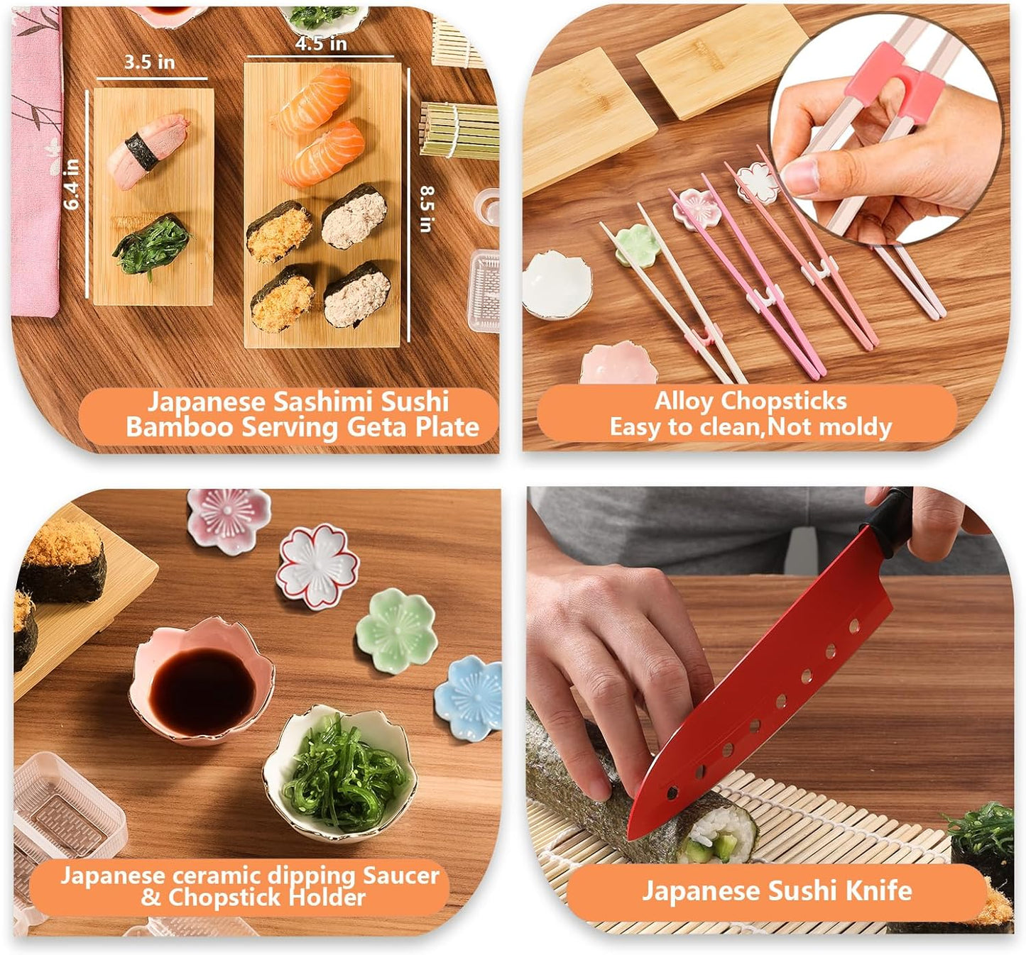 Kit Fabricacion Sushi Japones Sakura 🍣🍥🌸