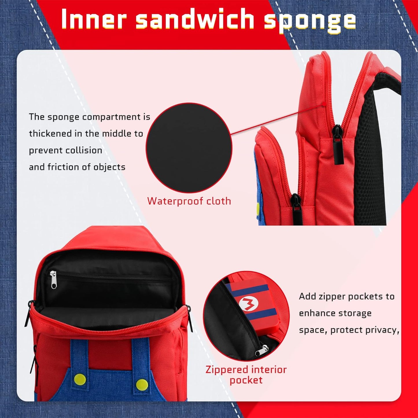 Bolso de viaje Para tu Nintendo Switch 🎮🍄 - Mario