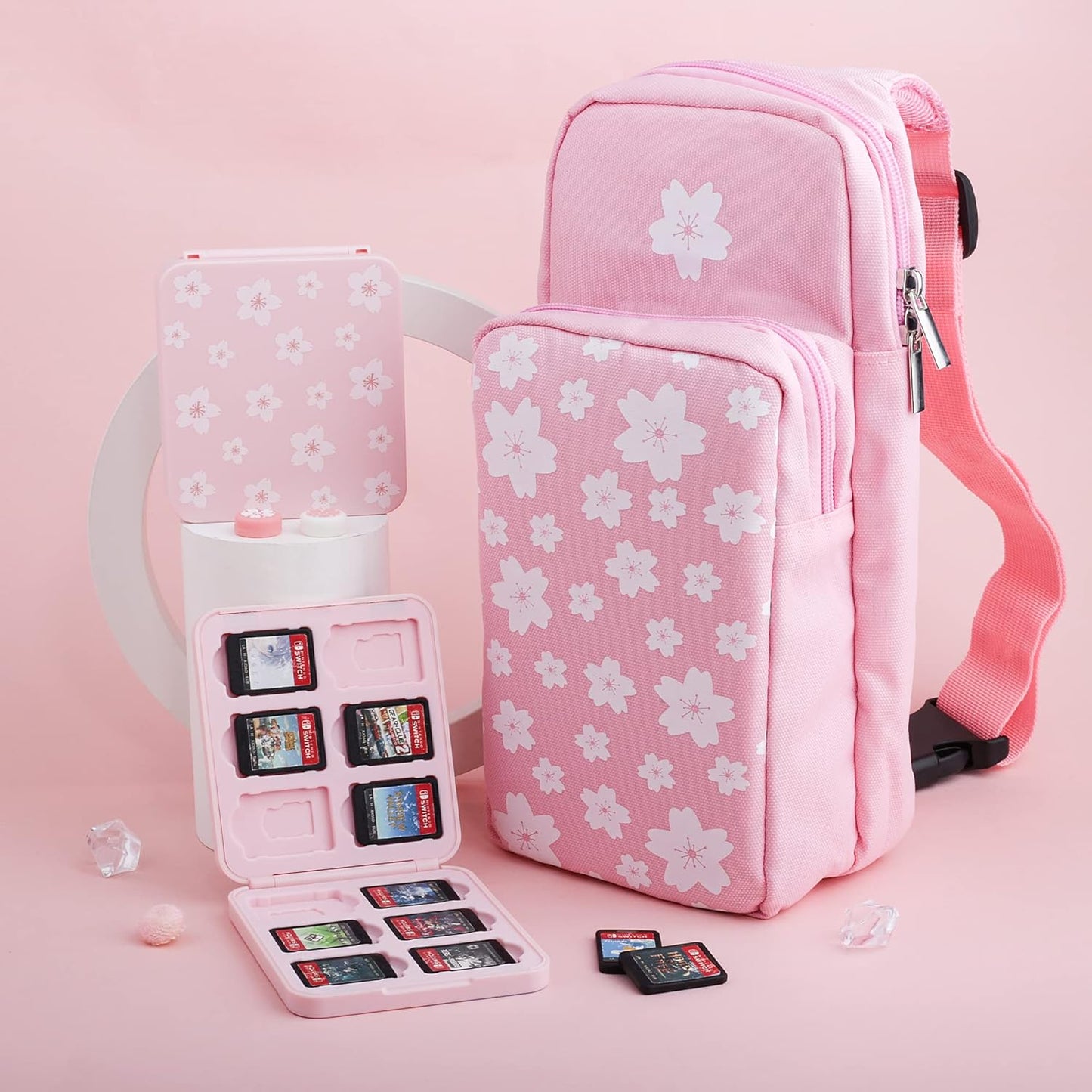 Bolso de viaje Para tu Nintendo Switch 🎮🌸 - Sakura