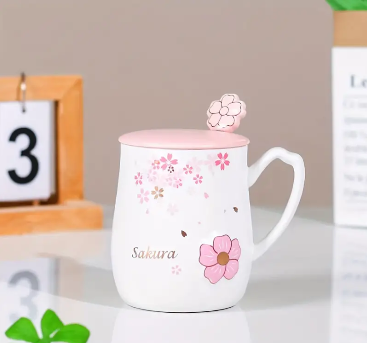 🌸 Taza de Cerámica Sakura ☕✨
