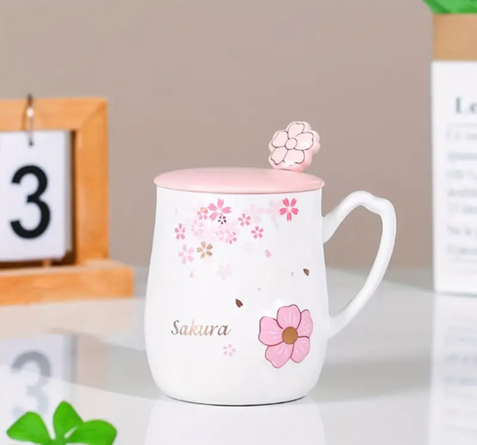 🌸 Taza de Cerámica Sakura ☕✨