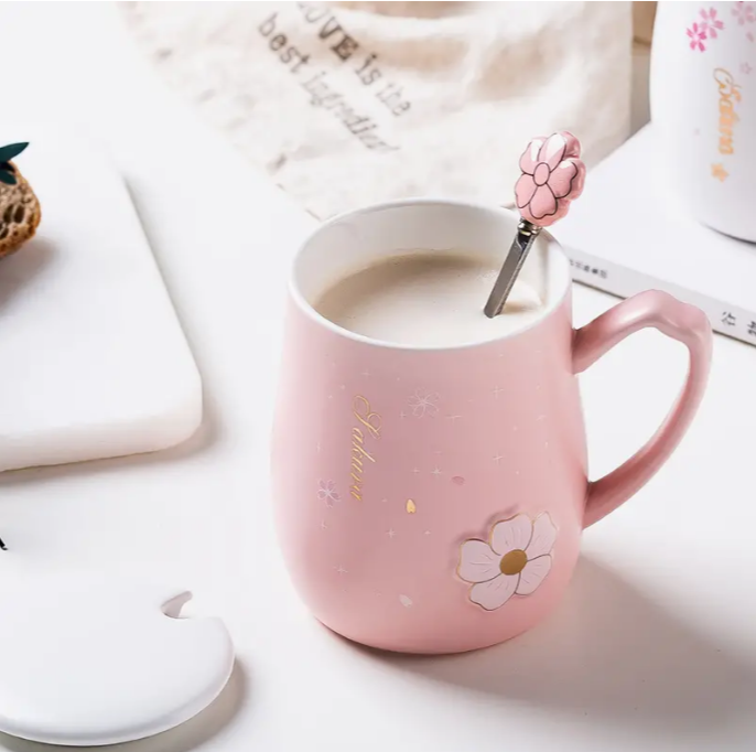 🌸 Taza de Cerámica Sakura ☕✨