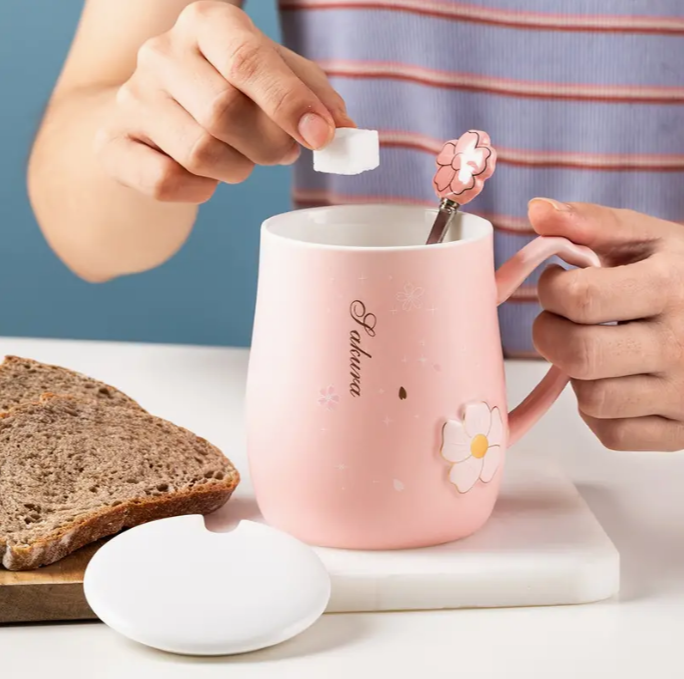 🌸 Taza de Cerámica Sakura ☕✨