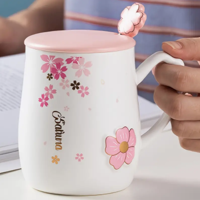🌸 Taza de Cerámica Sakura ☕✨