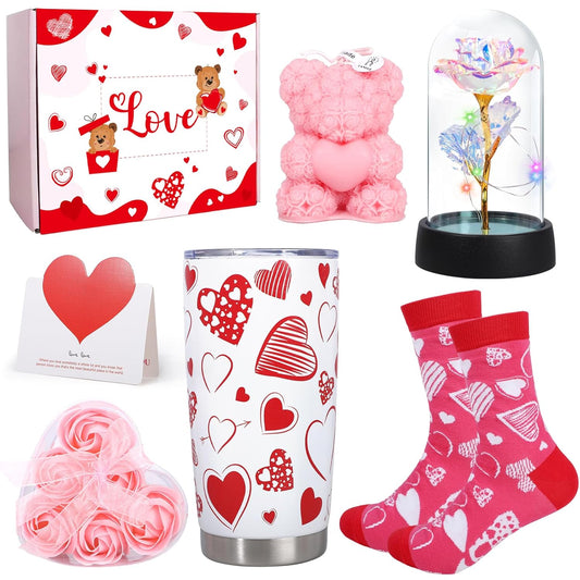 Caja Regalo San Valentin - Rosa y Rojo