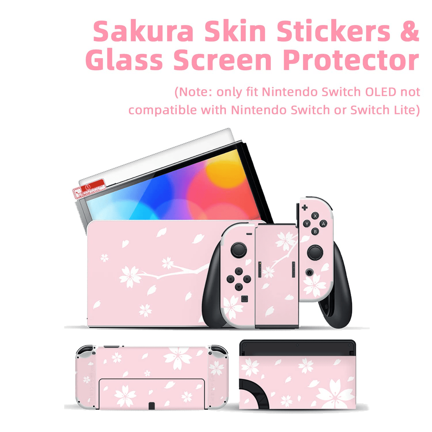 Protector Nintendo Switch Rosa Sakura 🌸