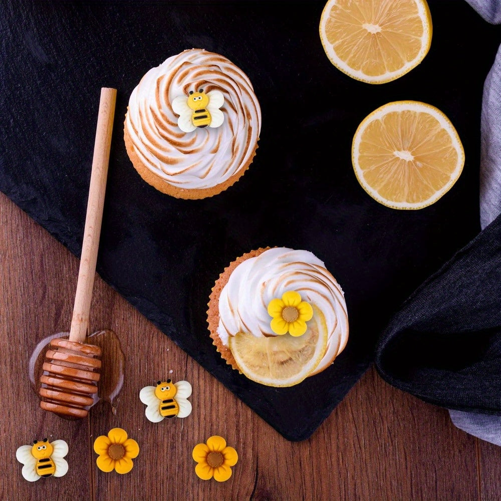 🐝🎂 Decoración “Bee Party” – Set de 11 Figuras 3D para Pastel