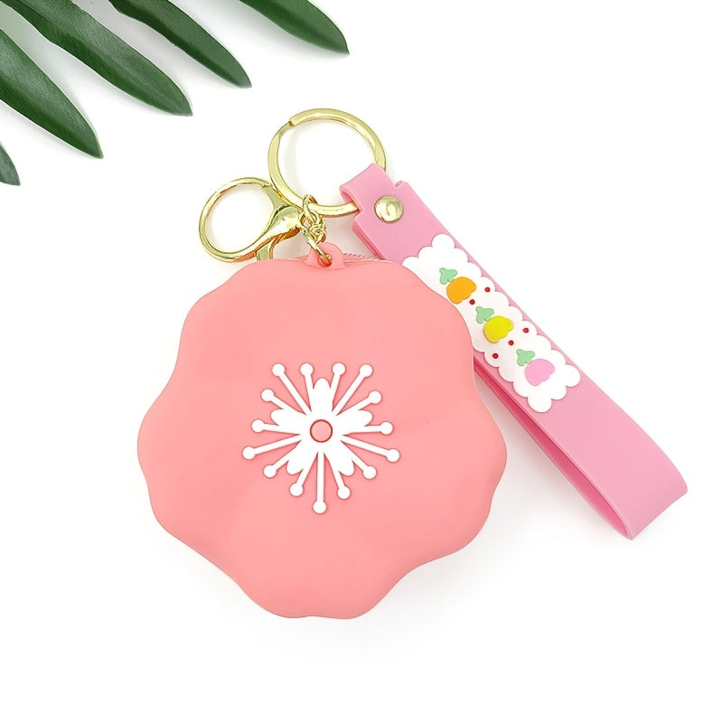 Llavero de Silicona en forma de Sakura 🌸