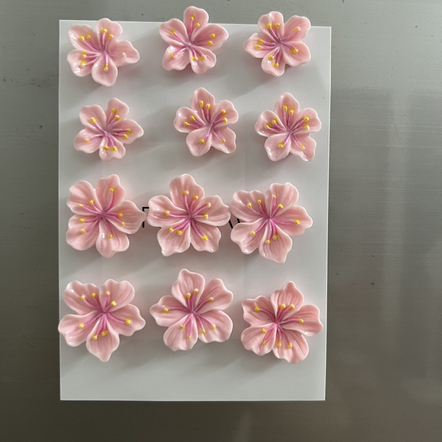 Imanes para nevera flor de Sakura - Rosa 12 Pcs