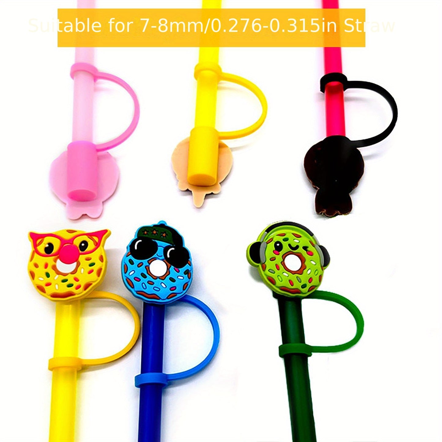 Protector de Pajitas/sorbetes "Donuts" 🥤