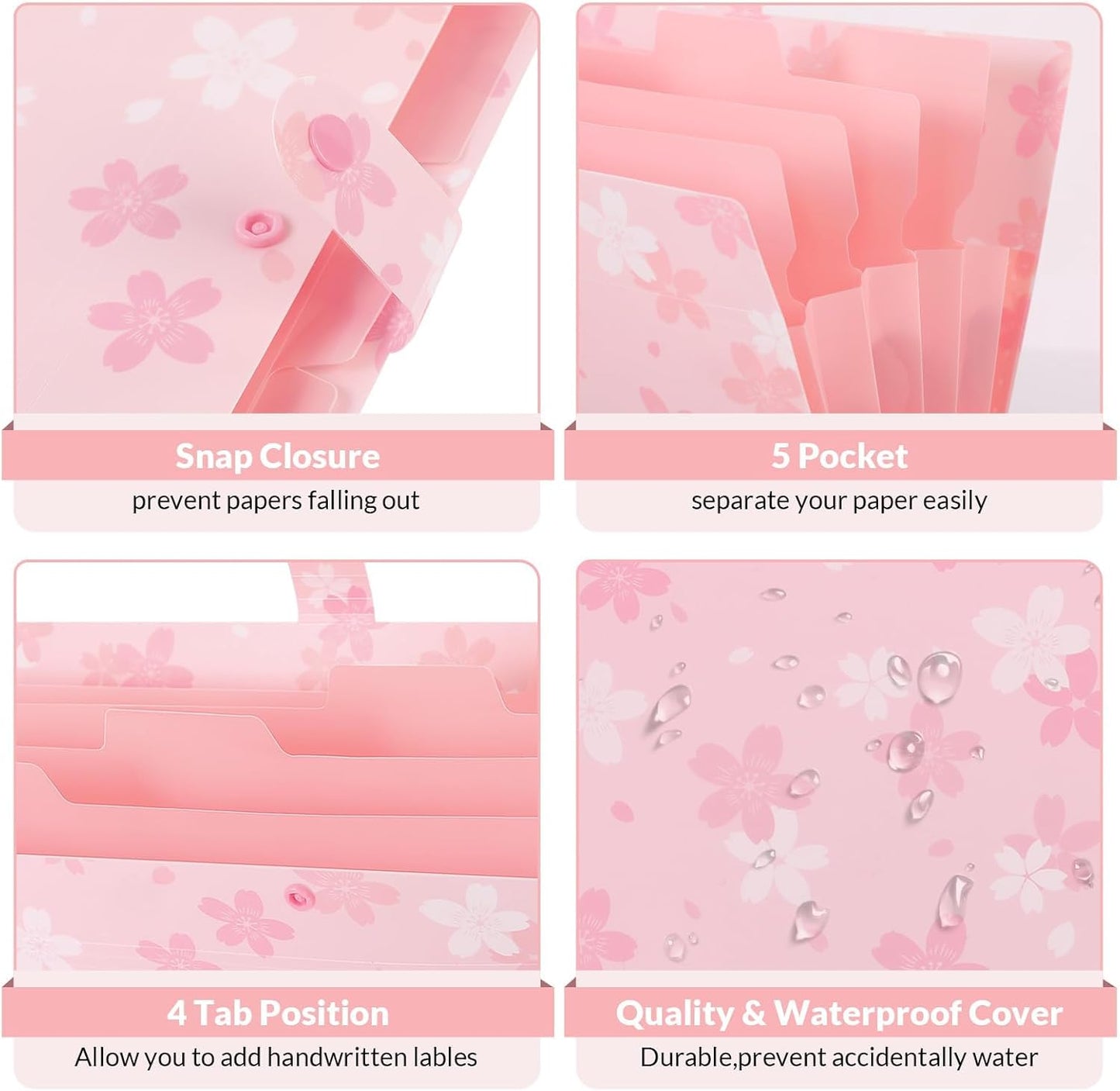 Carpeta de Archivos Expandible - Sakura Pink 🌸