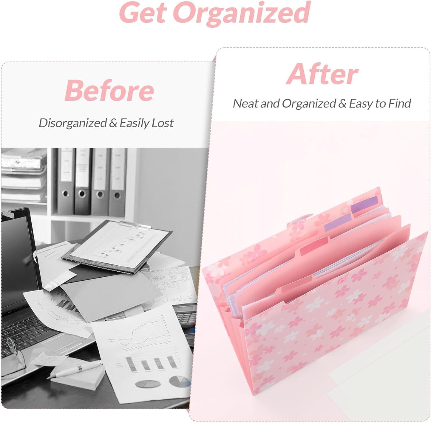 Carpeta de Archivos Expandible - Sakura Pink 🌸