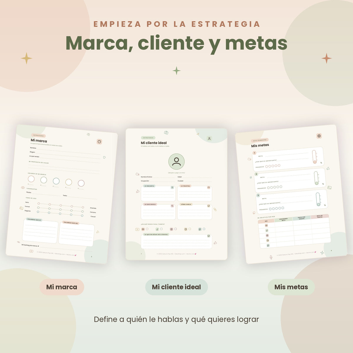Planner de Contenido para Redes Sociales A4 | Organiza, Crea y Vende Más