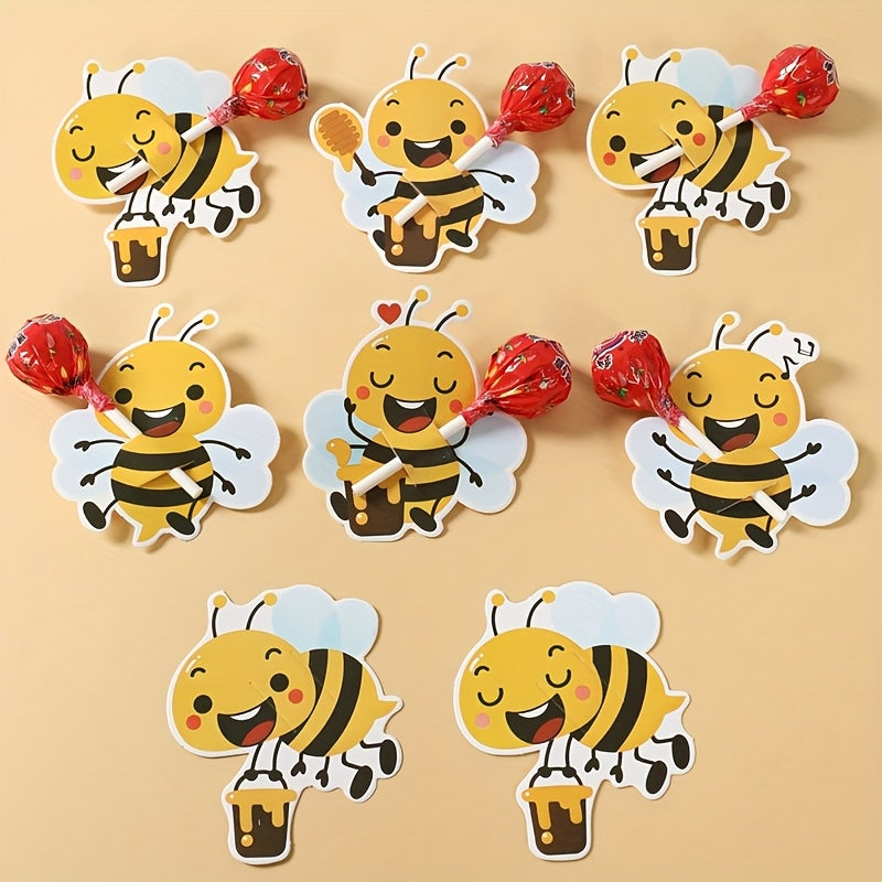🐝 48 Tarjetas de Papel “Bee Pop” para dulces