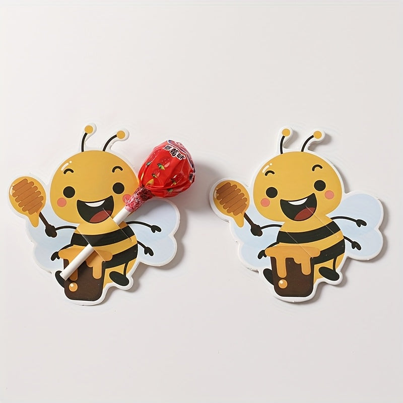 🐝 48 Tarjetas de Papel “Bee Pop” para dulces
