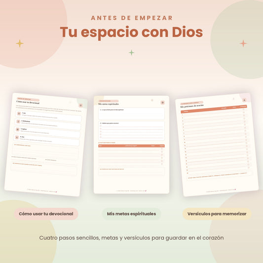 Mi Tiempo con Dios | Devocional Diario Cristiana de 30 Días PDF Imprimible