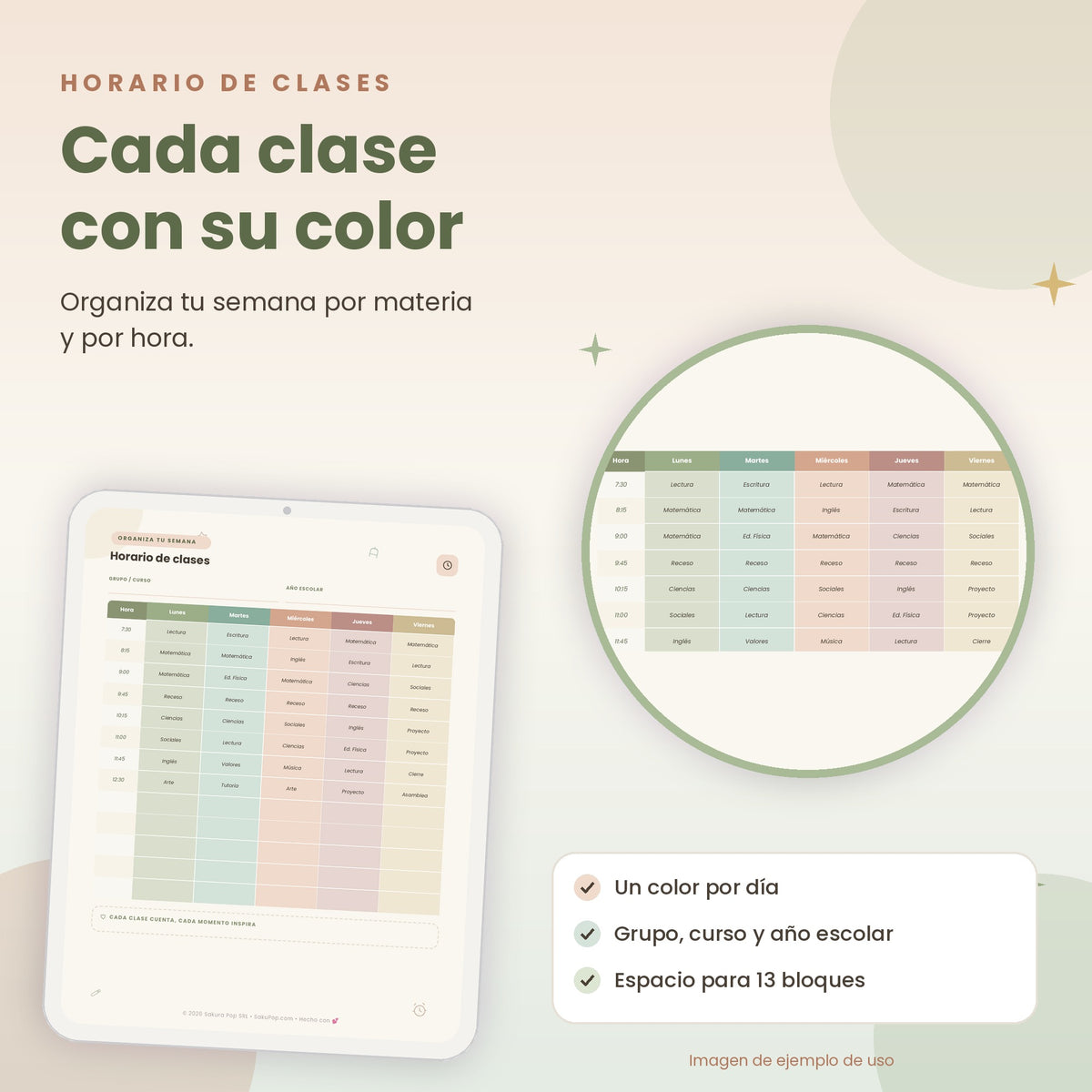 Mi Diario Docente | Agenda y Organizador Escolar PDF Imprimible