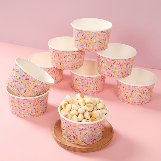 10 Bowls de Papel con Diseño “Candy Pop”🍬🍭